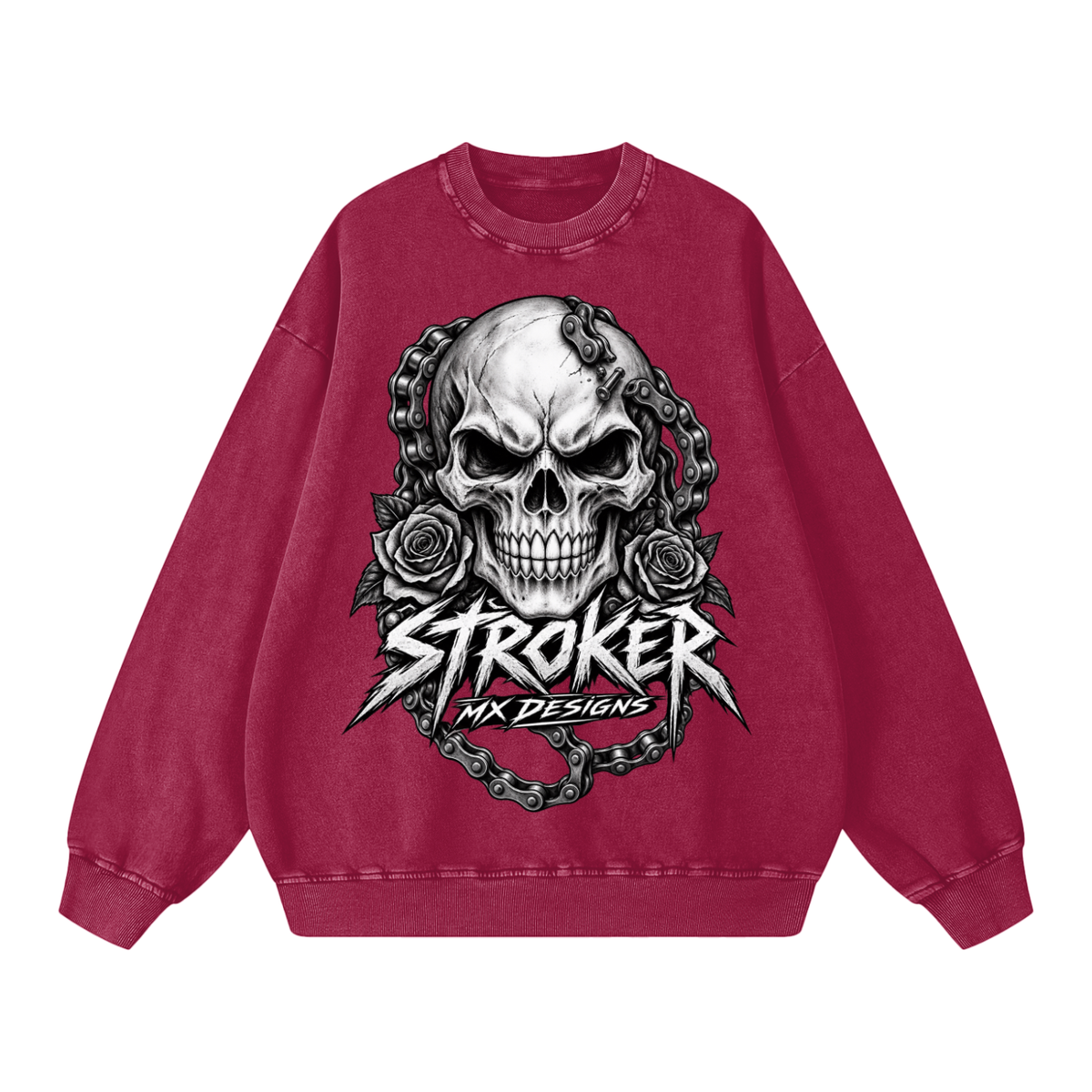 PINK HAS TEETH. | Snow-Washed Oversized Crewneck