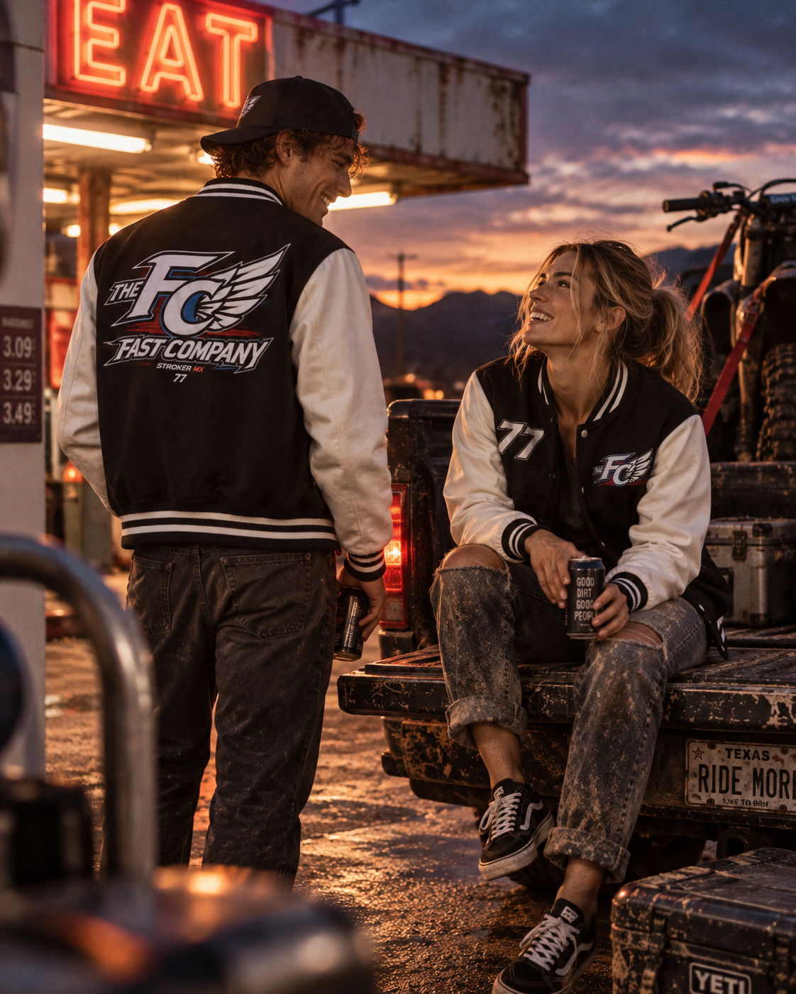 THE FAST COMPANY | Two-Tone Varsity Jacket
