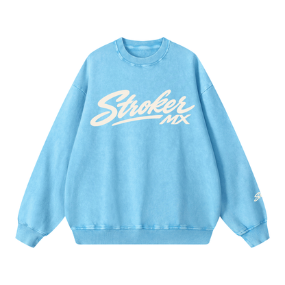 DUST & GLORY | Women's Snow-Washed Oversized Crewneck