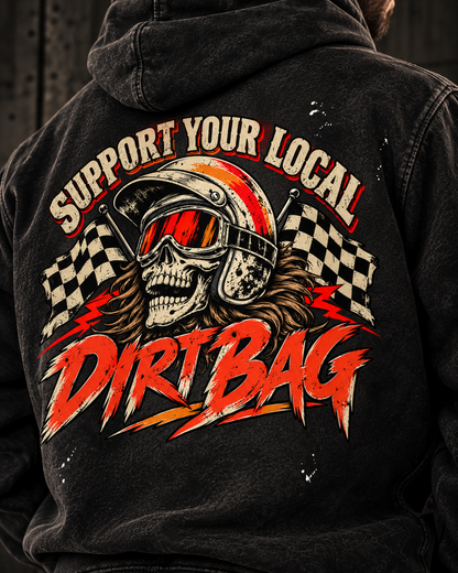 ROAD RASH | Vintage Frayed Fleece Hoodie