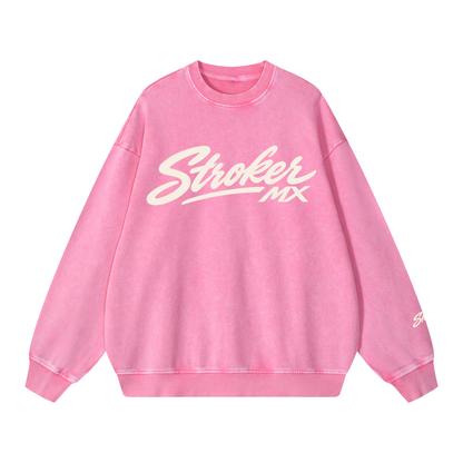 DUST & GLORY | Women's Snow-Washed Oversized Crewneck
