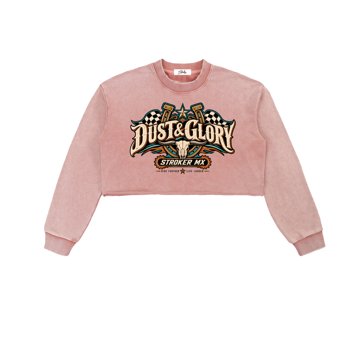STROKER MX | Women's Raw-Edge Washed Crop