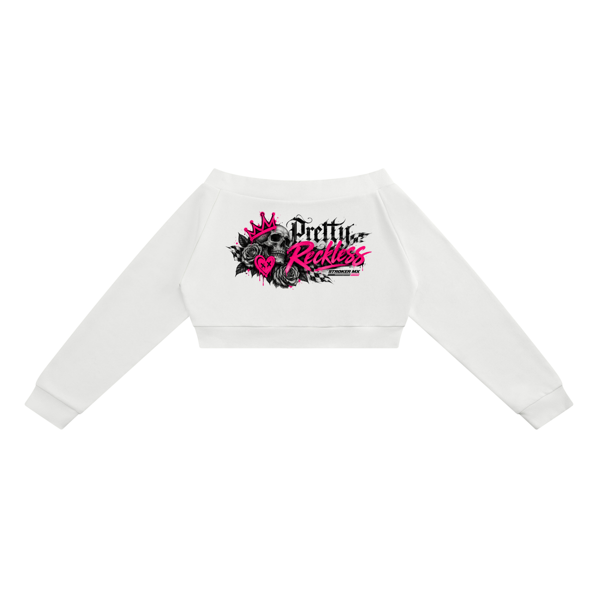 PRETTY RECKLESS | Off-Shoulder Zip Hoodie