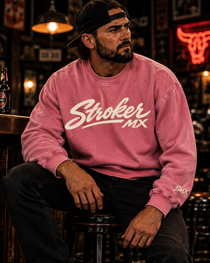 BACKROAD STATIC | Snow-Washed Oversized Crewneck