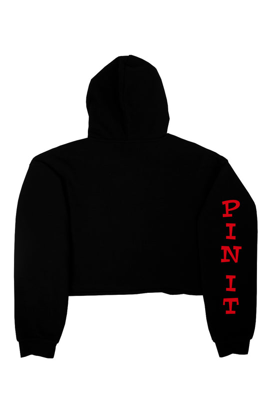 crop fleece hoodie