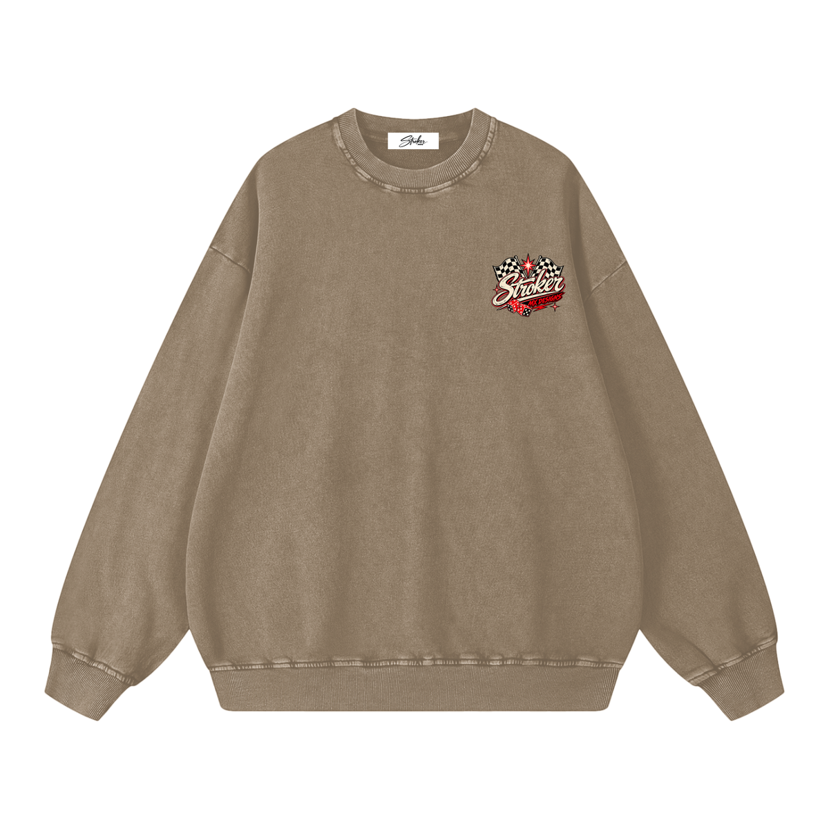 LUCKY YOU | Men's Snow-Washed Oversized Crewneck