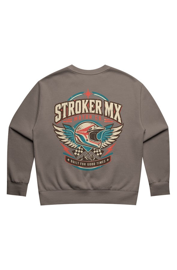 MOTOR CO Women 39 s Relaxed Faded Crewneck