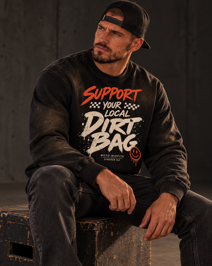 NIGHT SHIFT | Sunfade Fleece Crewneck
