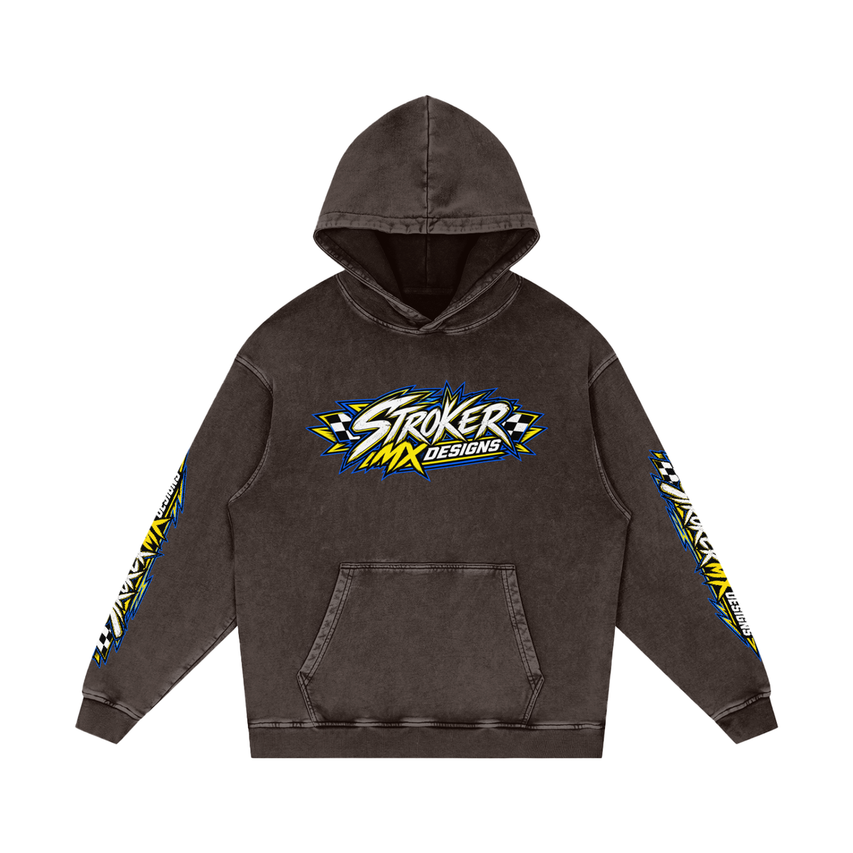 WIDE OPEN | Men's Snow-Washed Racing Hoodie