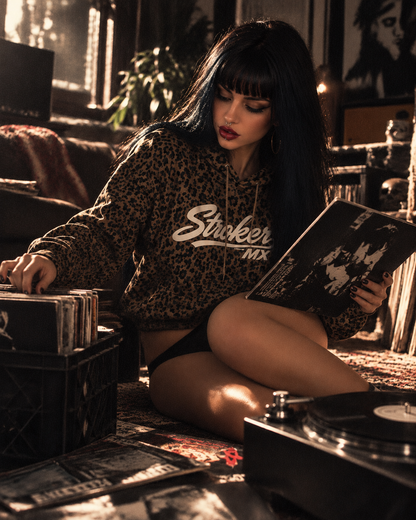 WILD SIGNATURE | Leopard-Print Boxy Hoodie