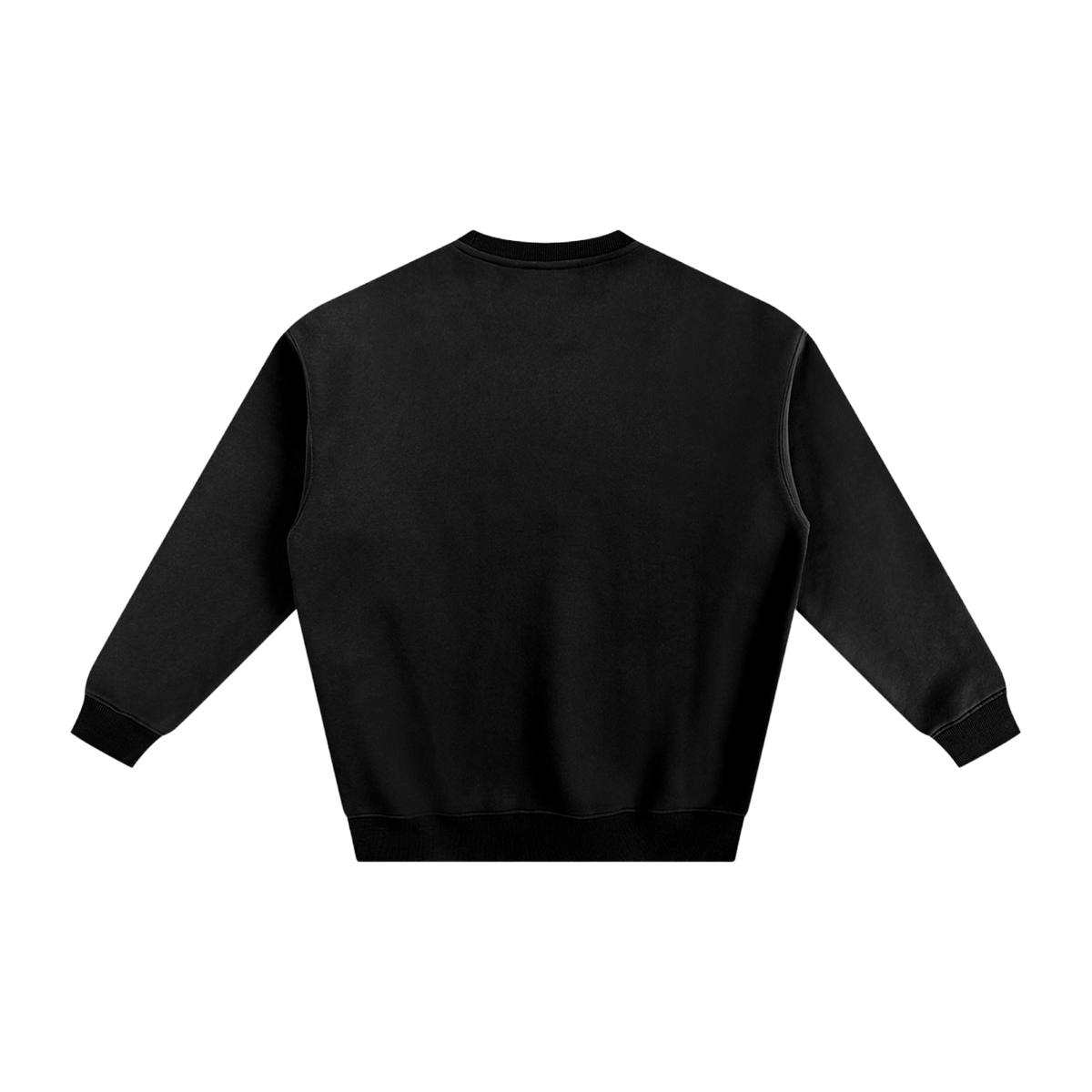 STROKER MX | Black Relaxed Fleece Crewneck