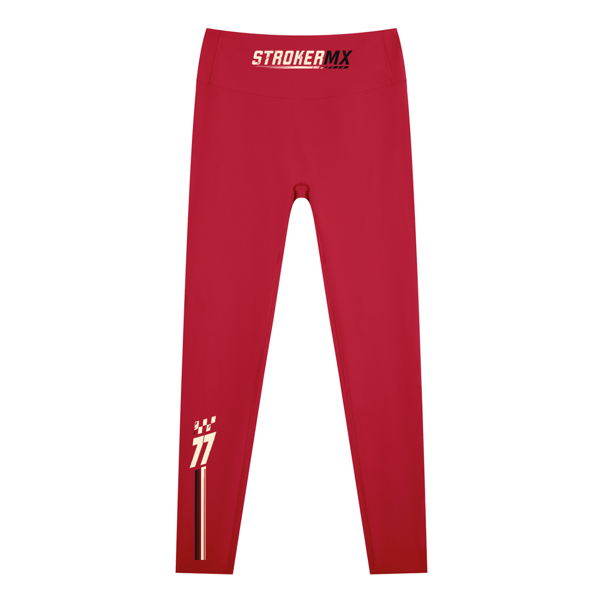 MOTO MISFITS 77 | Women's Wine-Red Racing Leggings