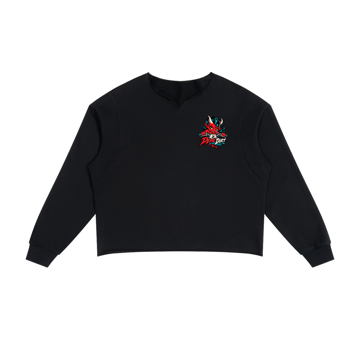 STROKER MX | Paneled Raw-Edge Boxy Crewneck