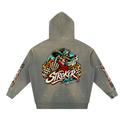 COWBOY SKULL | Vintage Frayed Fleece Hoodie
