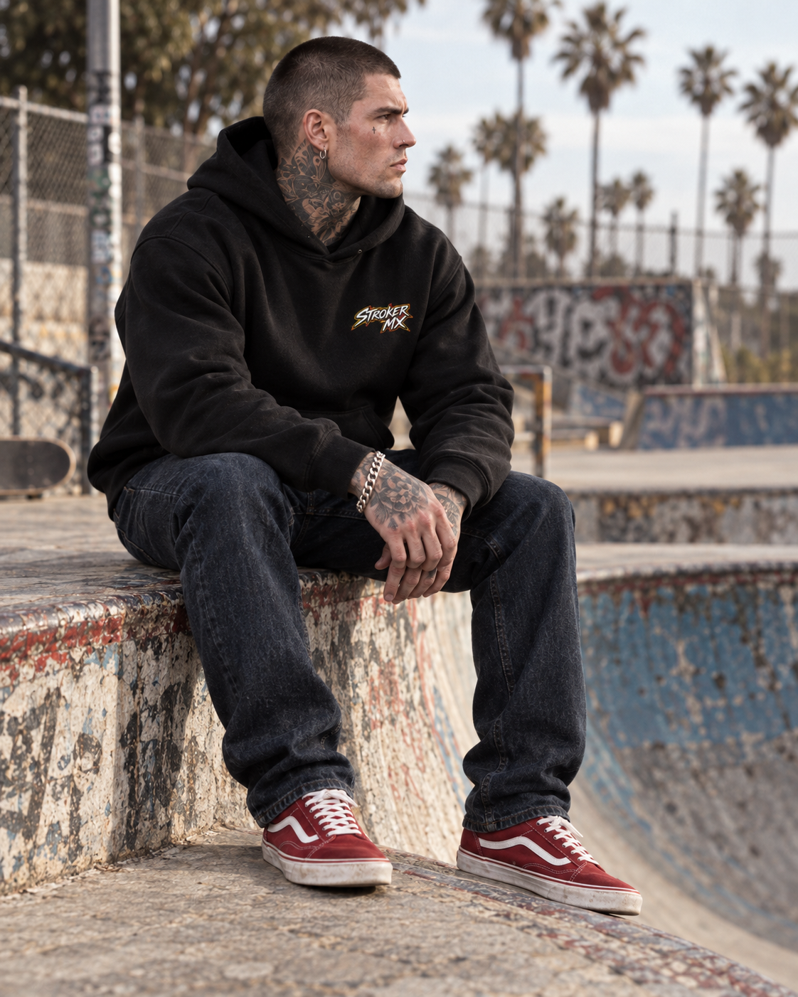 STROKER MX | 380 GSM Drop-Shoulder Hoodie