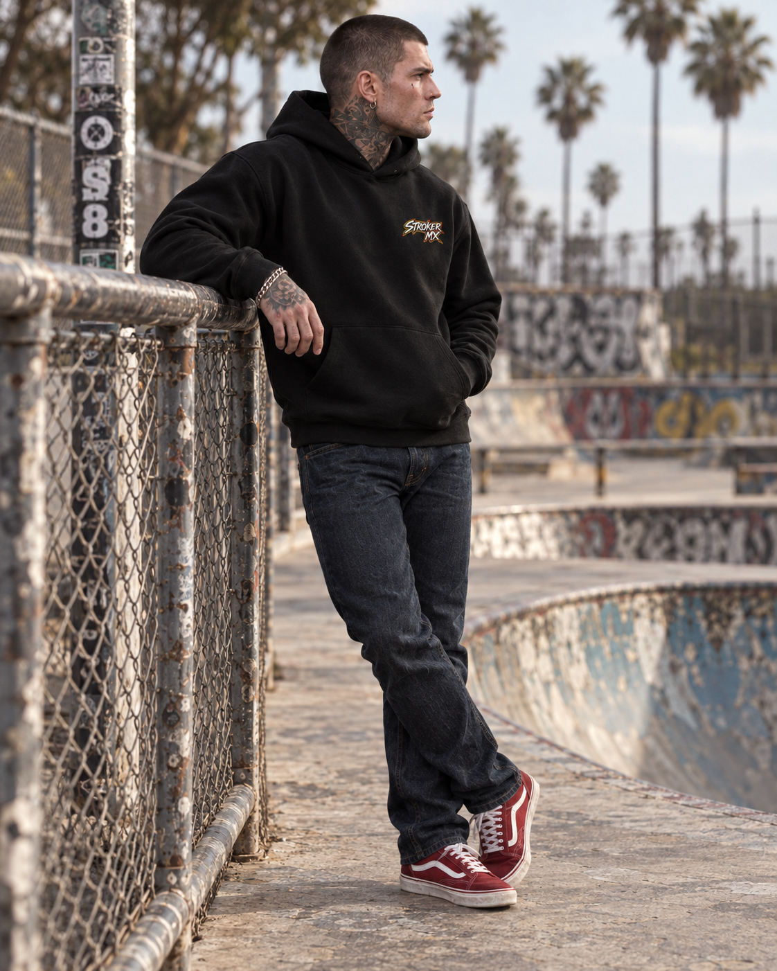 STROKER MX | 380 GSM Drop-Shoulder Hoodie