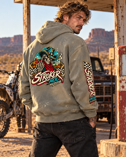 COWBOY SKULL | Vintage Frayed Fleece Hoodie