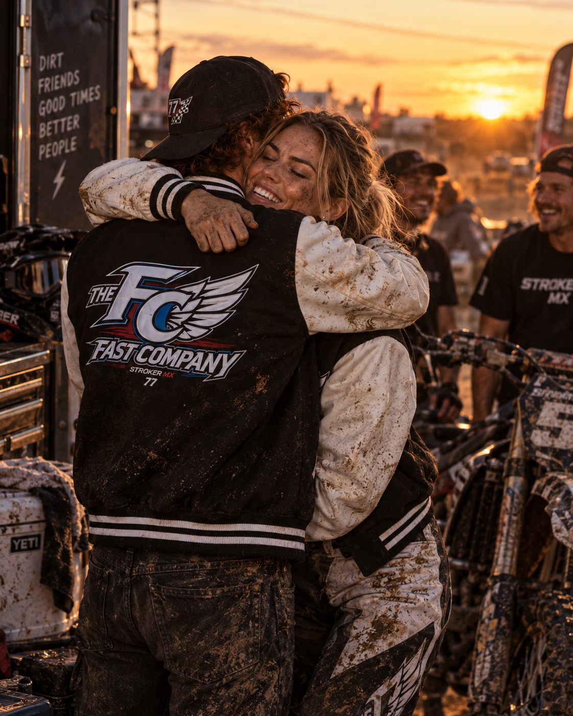 THE FAST COMPANY | Two-Tone Varsity Jacket