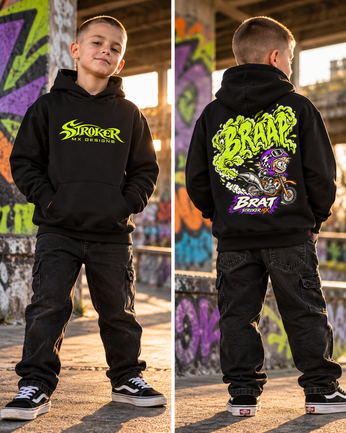TRACKSIDE SUNSET | Youth Heavy Blend Hoodie — Urban Stroker Hoodie Lookbook