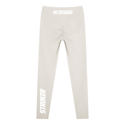 Product mockup showing Stroker MX High-Waisted Graphic Leggings – 3 Colors