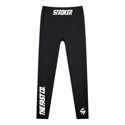 Product mockup showing Stroker MX High-Waisted Graphic Leggings – 3 Colors