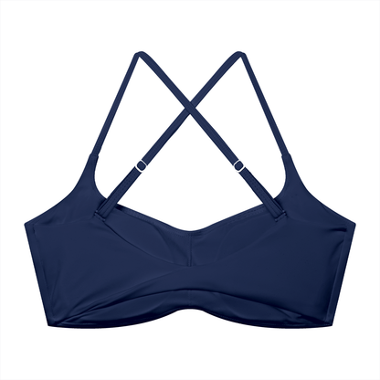 MIDNIGHT CLUB | Navy Cropped Athletic Top