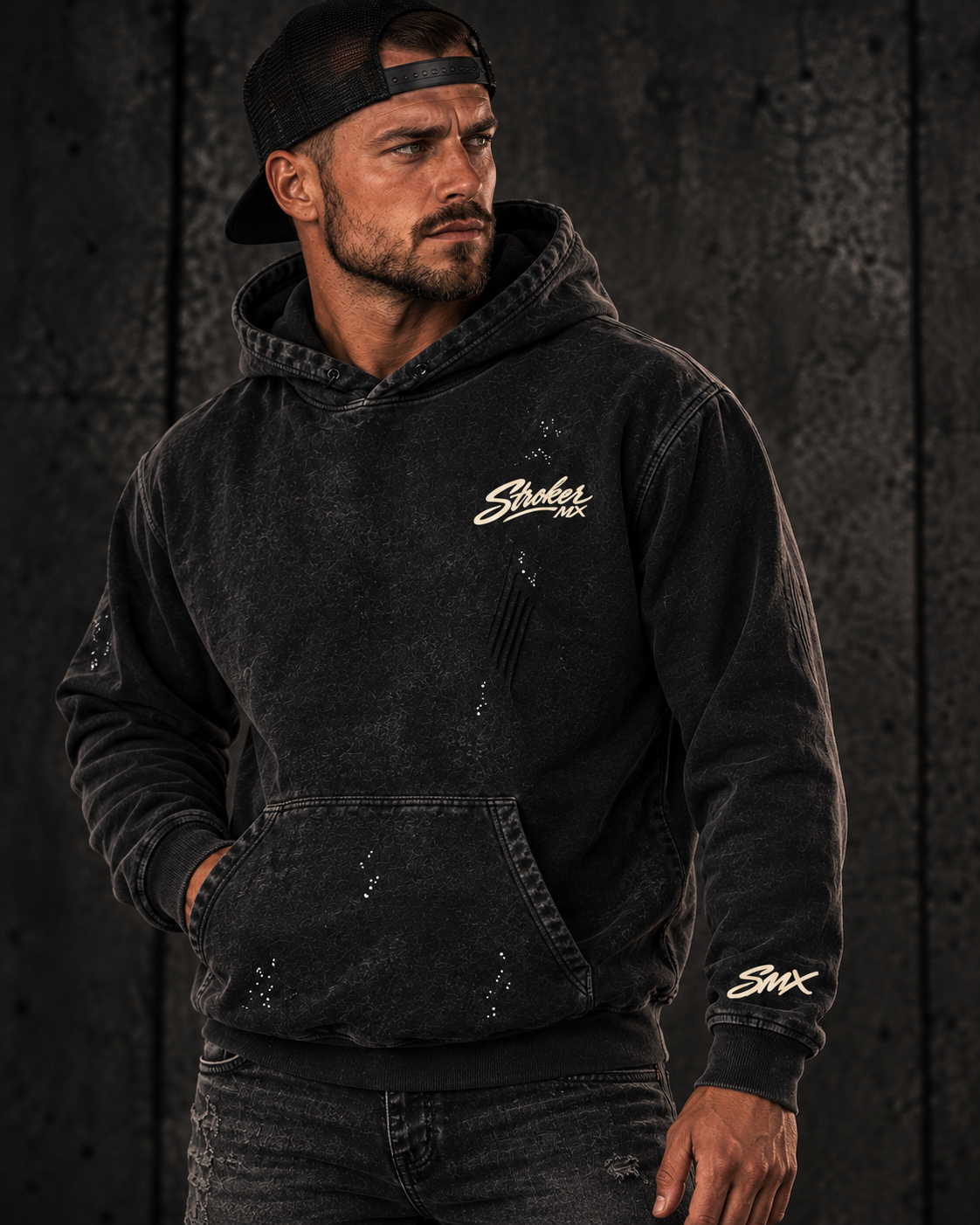 ROAD RASH | Vintage Frayed Fleece Hoodie