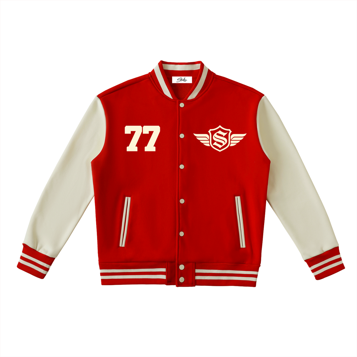 STROKER MX | Color-Block Fleece Varsity Jacket