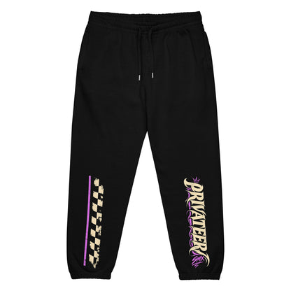 Front product mockup of Rebel Edition Graphic Urban Sweatpants by Stroker MX